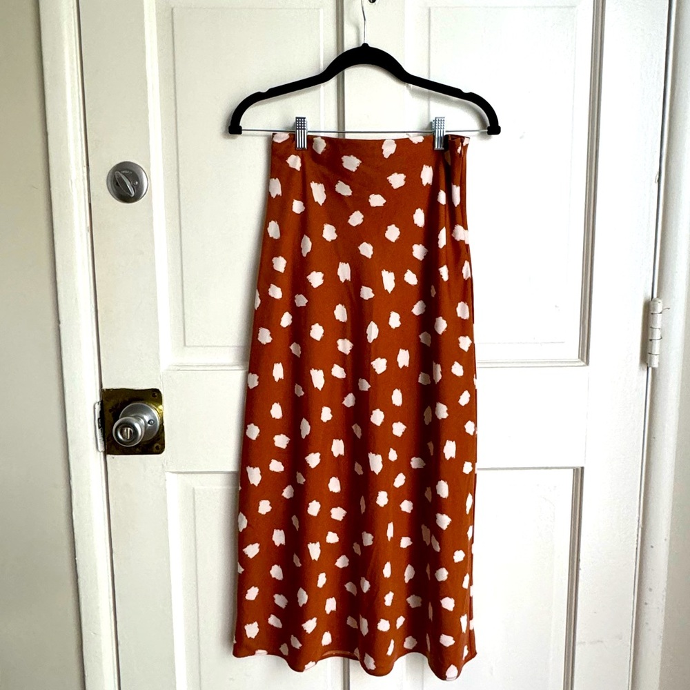 Forever 21 Mid-length Faux Silk Skirt